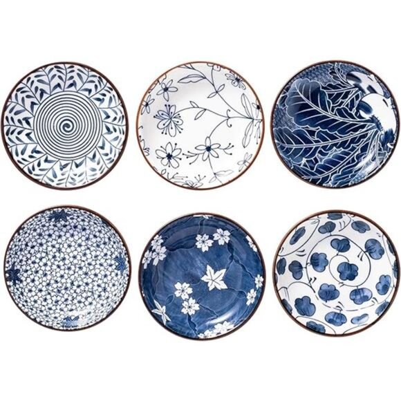 Japanese Style Ceramic Dipping Bowls, Side Dishes for Sushi - Picture 8 of 8